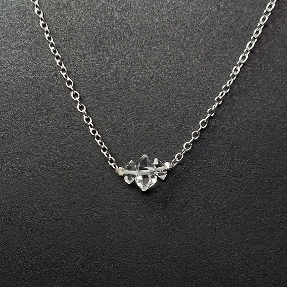 Petite Herkimer Diamond Necklace! - Picture 3 of 6